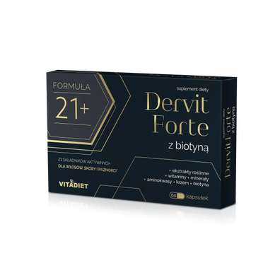 Dervit Forte z biotyną - 60 kapsułek